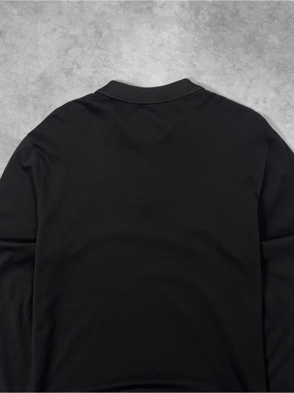 PRADA Milano Men`s Black Luxury Casual Long Sleeve Polo Shirt RRP1200$ - Picture 8 of 12